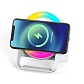 Беспроводная Bluetooth колонка U-Tone RGB c функцией беспроводной зарядки 15W, черный