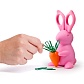 Ножницы и магнит со скрепками Bunny, розовые