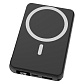 Магнитный внешний аккумулятор Quantum с беспроводной зарядкой (15W), 10000 Mah, белый